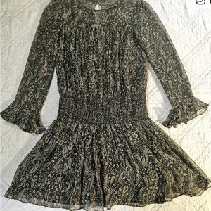 Shoshanna Olive Green‎ Floral Dress